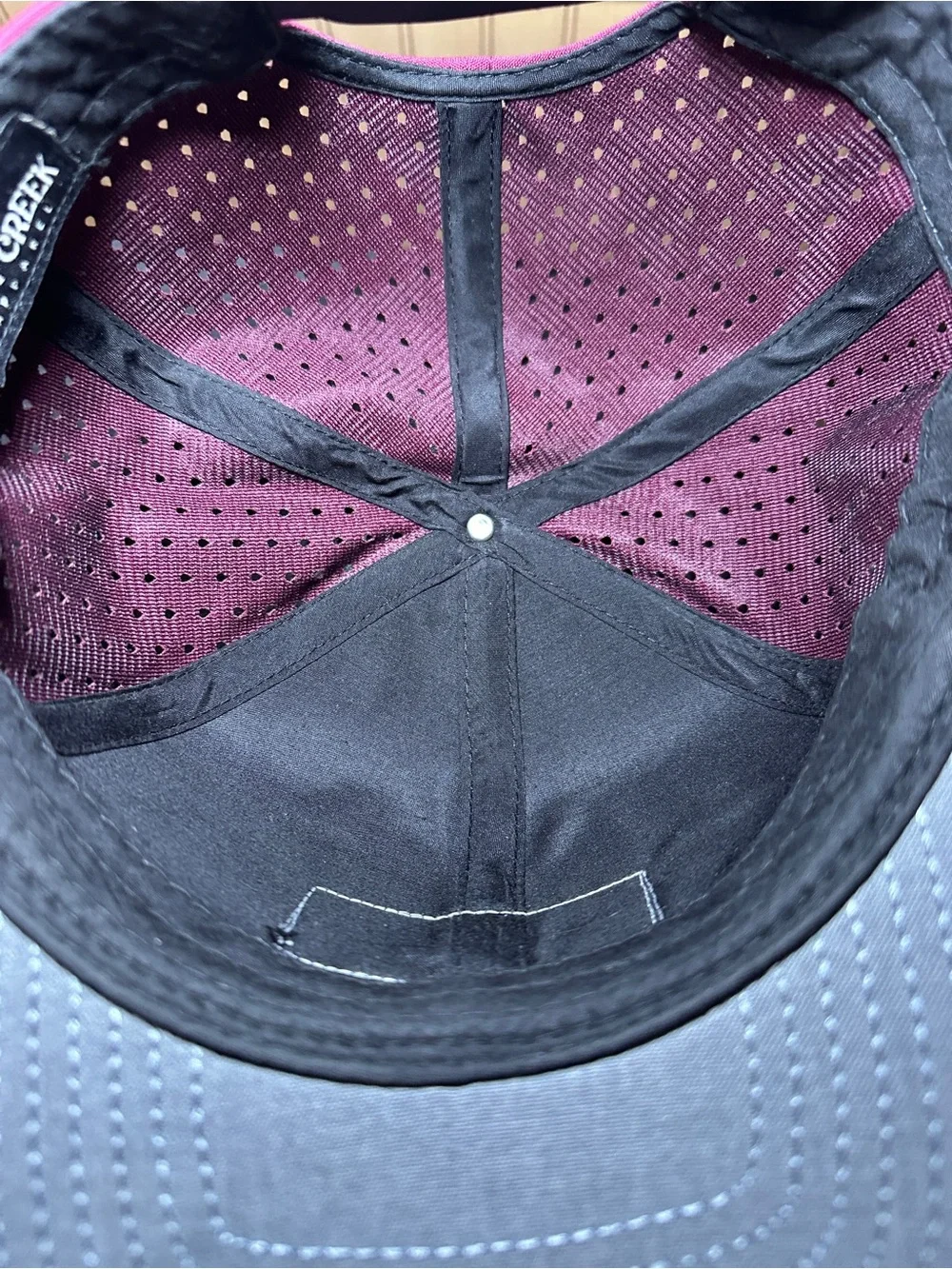 Salt Creek Maroon Five-Panel Cap Men’s Gulf Shores Hat Snapback